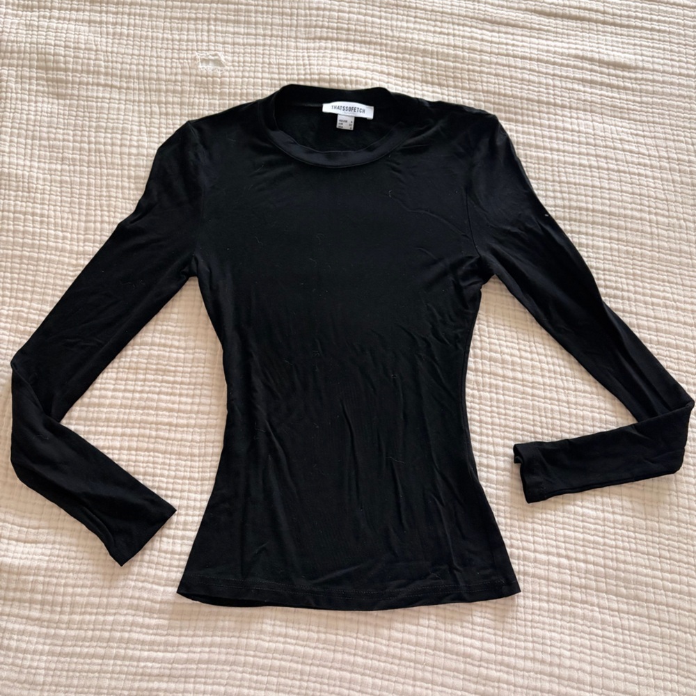 That’s So Fetch Black Long Sleeve Top